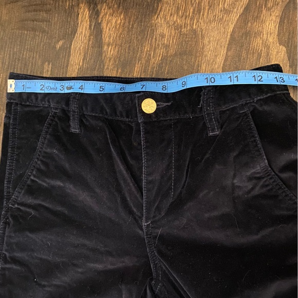 Tory Burch Navy Blue Velvet High Waist Flare - Picture 5 of 8